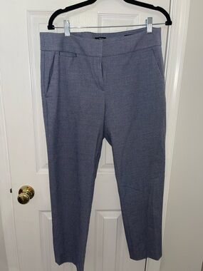 Classic Tailored Women's Dress Pants in Heather Blue